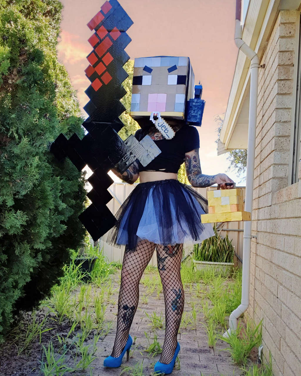 Self Woetersheep And Ikea Bird From Pewdiepies Minecraft Serie