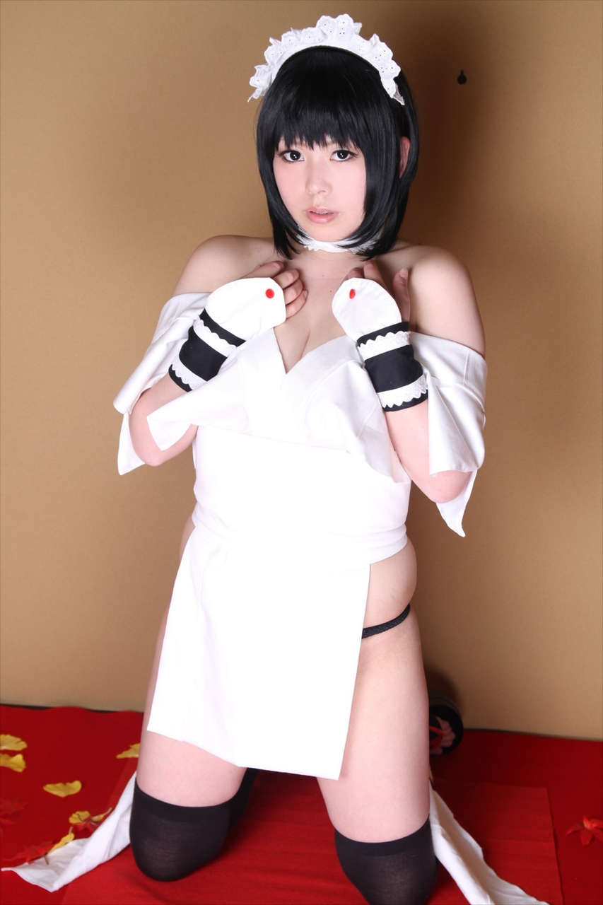 Spilling From A Japanese Style Apron Vest Akeno You Boobs Tits Erotic Samsho Iroha Image