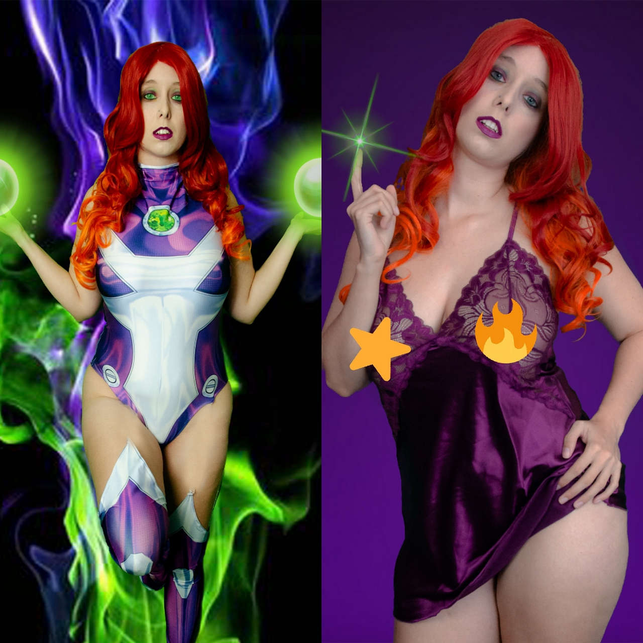 Starfire In Andamp Out Of Cosplay By Ky Klick