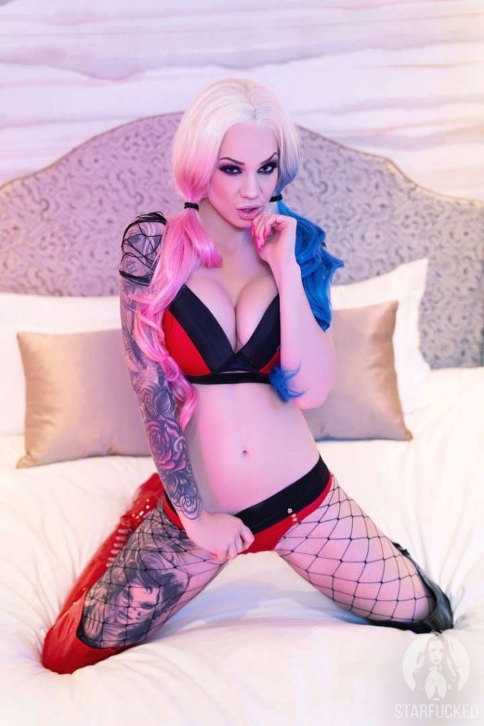 Starfucked Nude Harley Quinn Cosplay