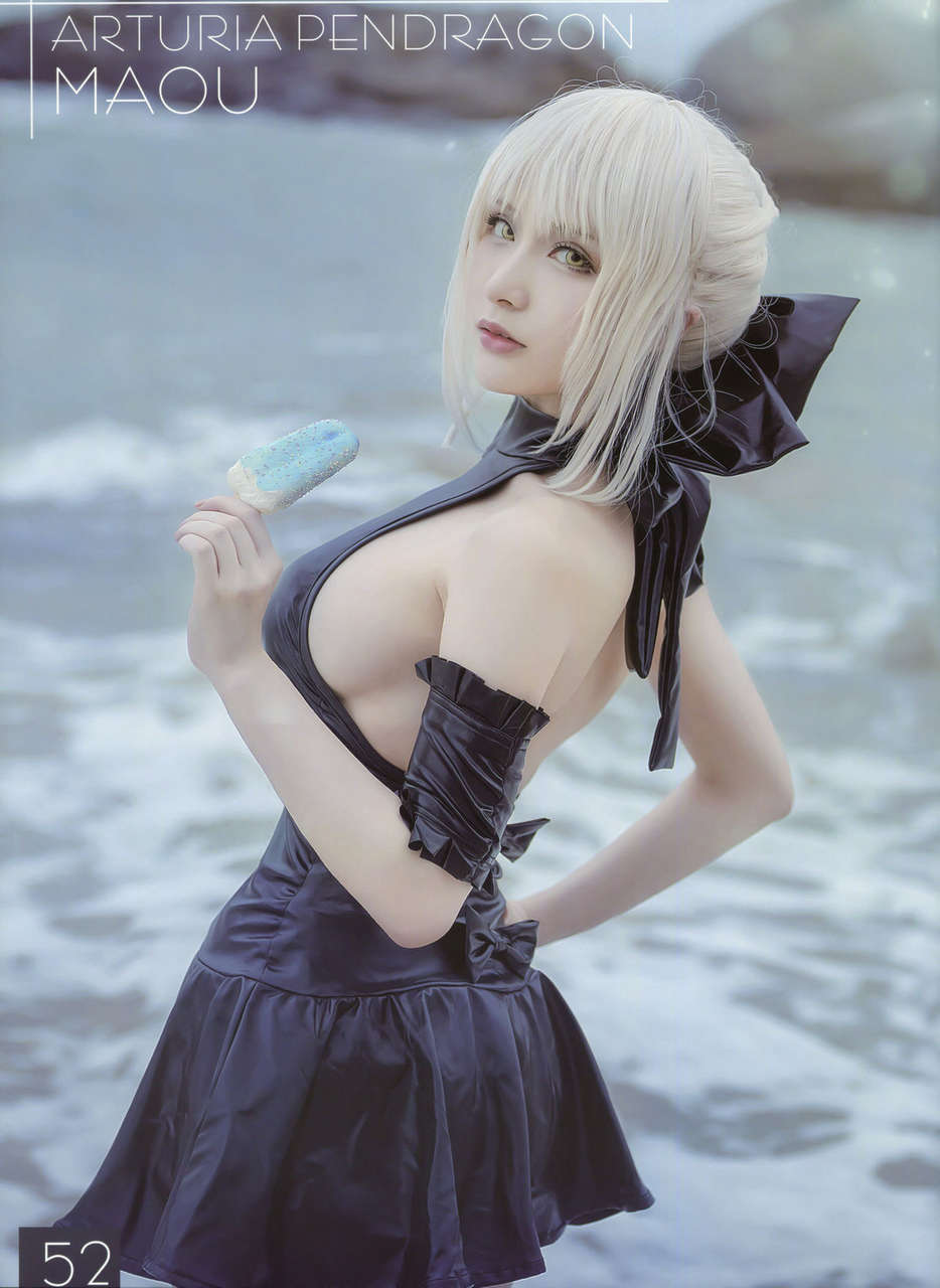 Swimsuit Saber Alter Cosplay By Maou 061