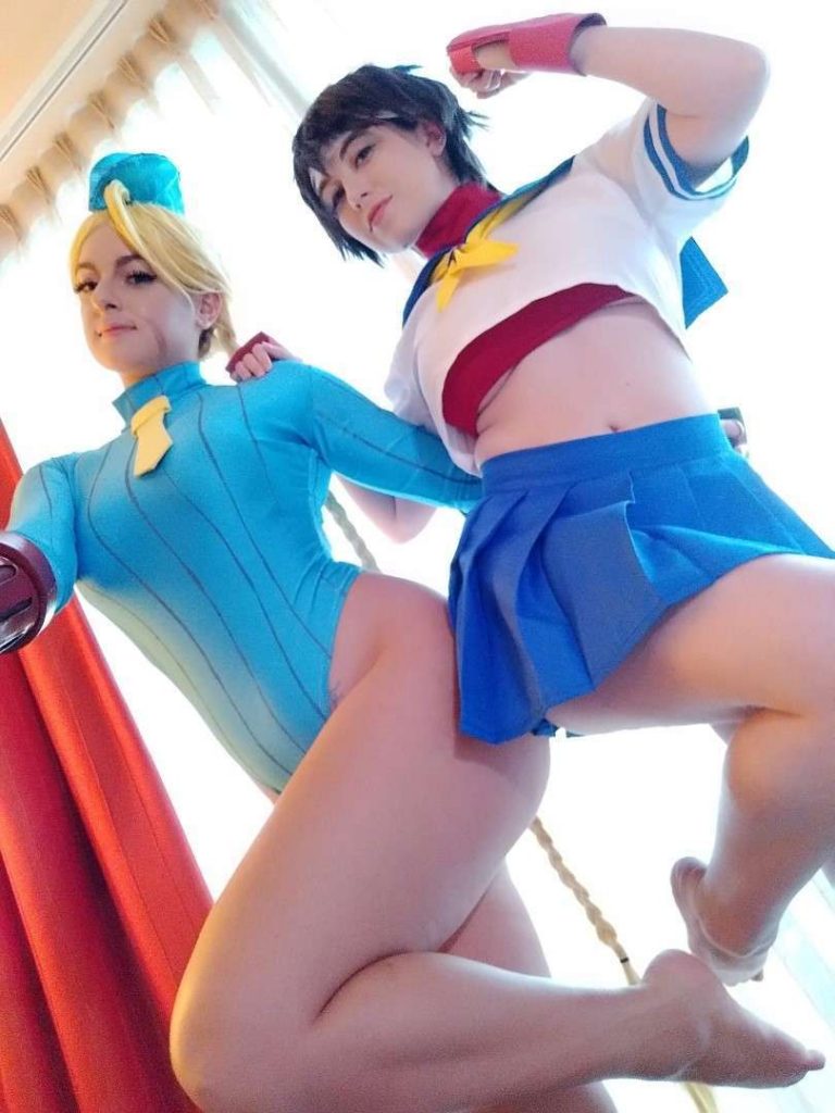 Usatame And Amyfantasy Nude Street Fighter Cosplay