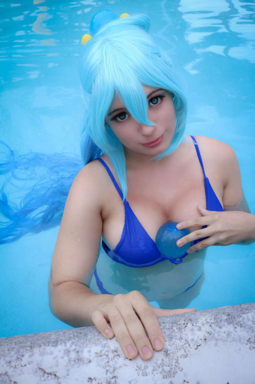 Would You Like To Swim With Me Pool Aqua By Lysand
