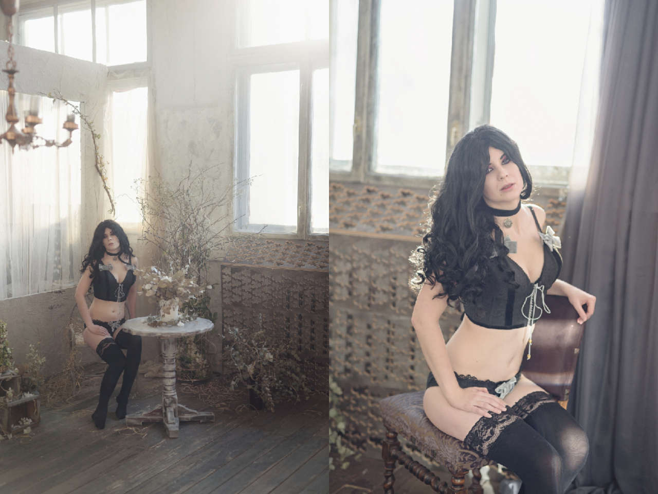 Yennefer Lingerie Cosplay By Dungeonquee