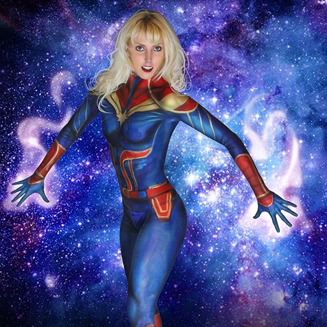 Captain Marvel Cospaint By Luciemayshowgirl 0