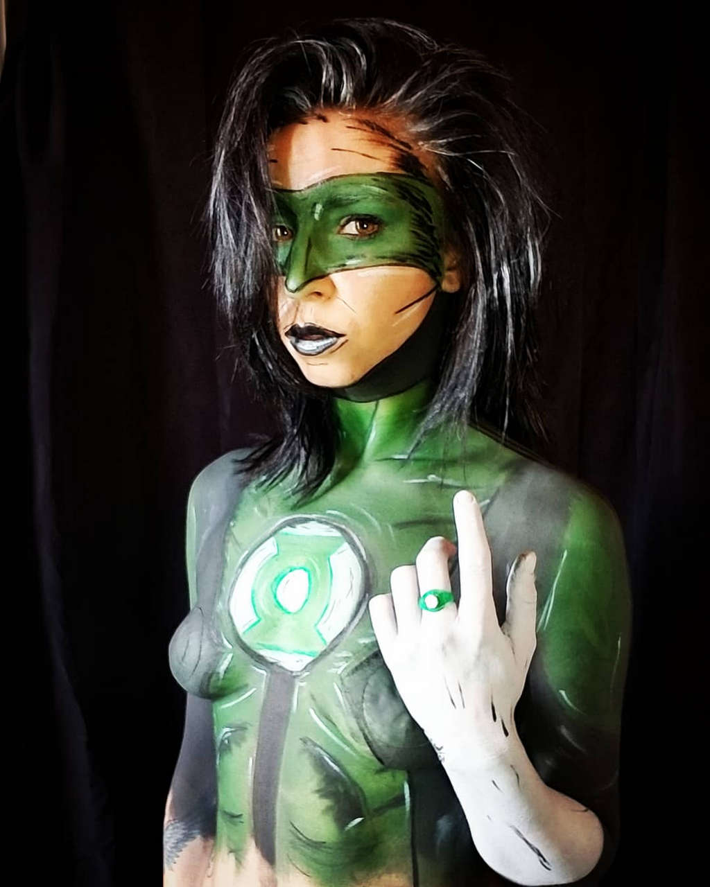 Green Lantern Body Paint Self Nocturnal Trip 0
