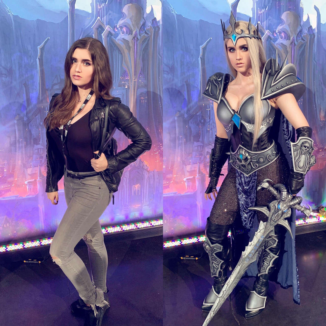 In Vs Out Of Cosplay World Of Warcraft Lich Queen 0