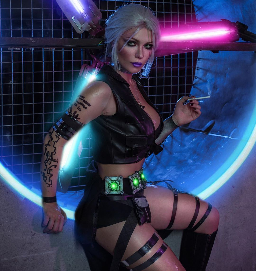 Irine Meier As Ciri The Witcher X Cyberpunk 2077 0