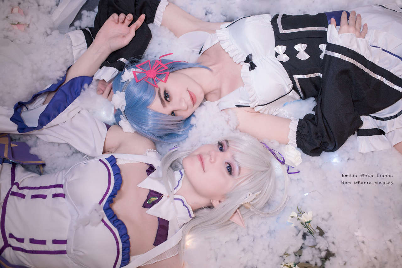 Lay With Us Our Hero Rem Kanra Cosplay Emilia Soa 0