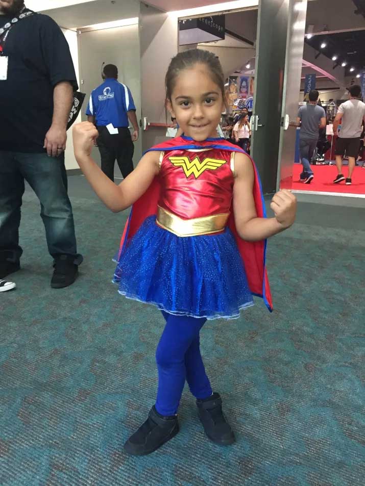 Little Girls Inspired By Wonder Woman At Sdcc 2017