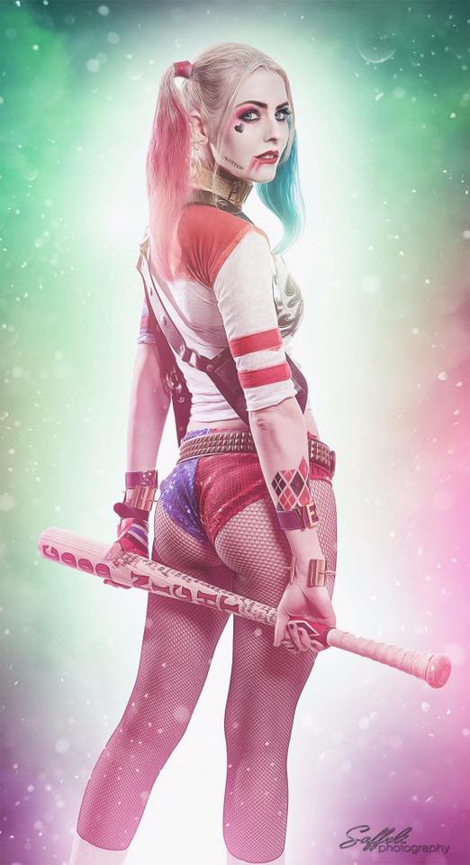 Maid Of Might Cosplay As Harley Quin