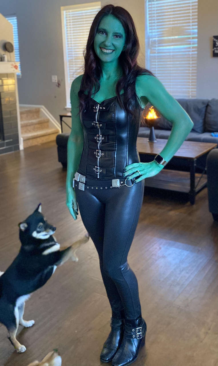 My Wife As Gamora At An Early Smal