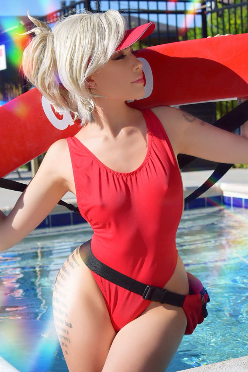 Self Lifeguard Mercy Concept From Overwatch By