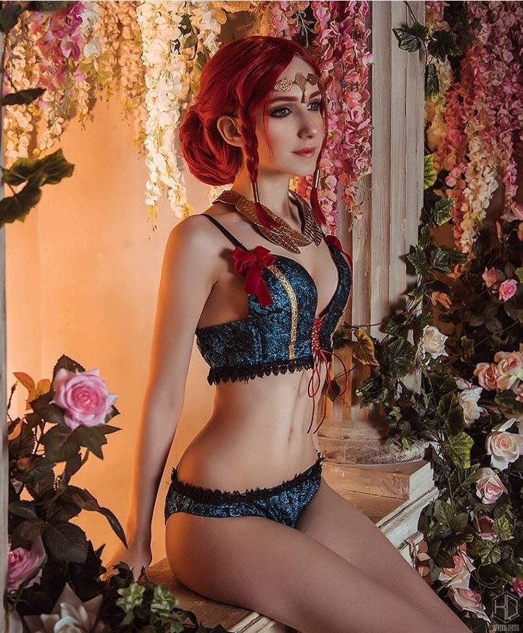 Stunning Lingerie Triss The Witcher By Ulichan 0
