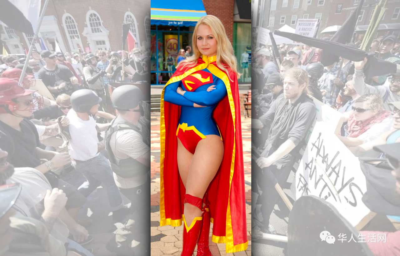 Supergirl Cosplayer At Charlottesville Guess Whose Side She Was On 