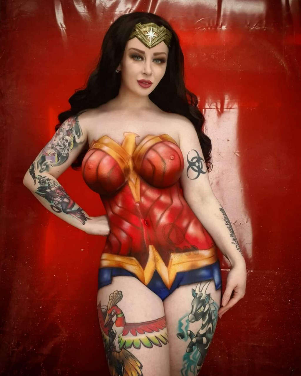 Wonder Woman Body Paint By Jessica Lun