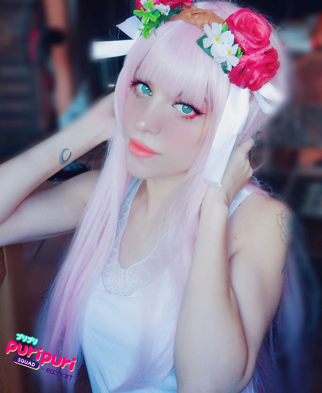 Zero Two Flowers Crown Costest By Shion Vov
