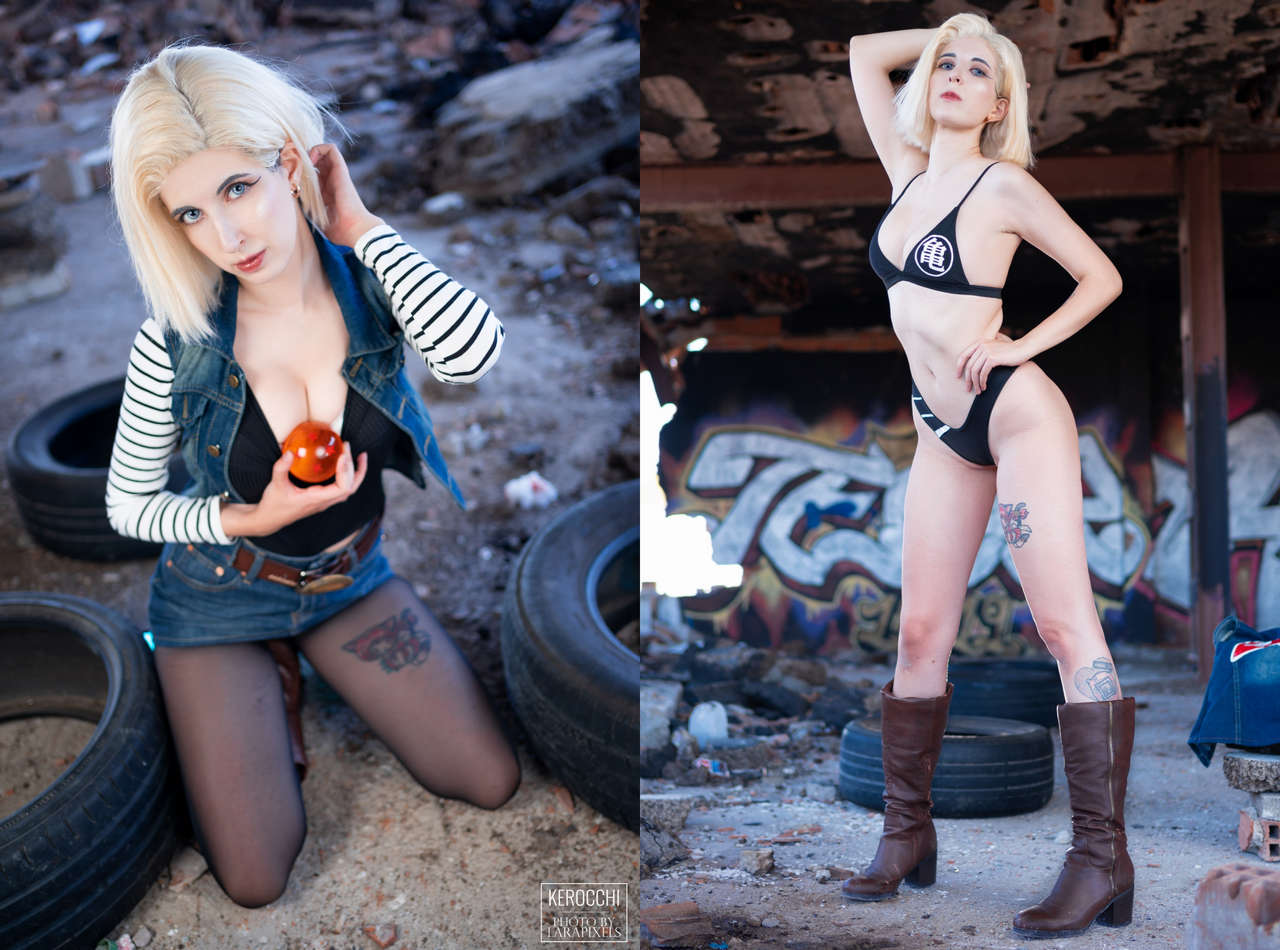 Android 18 Cosplay And Ero Lingerie Dragon Ball Z Kerocch