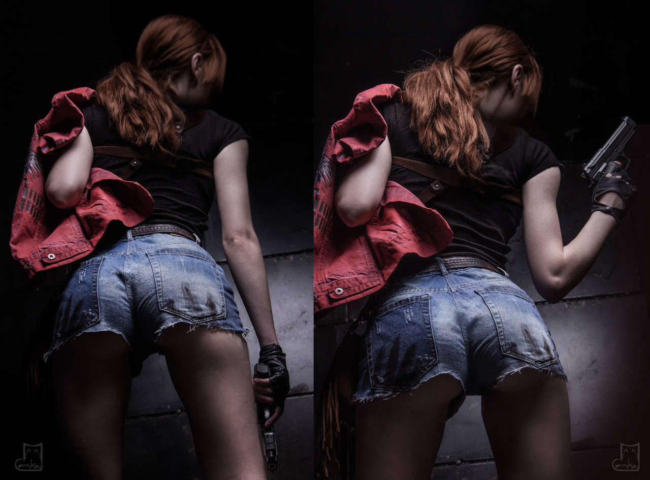 Back Look Of Claire Redfield Cosplay By Carryke
