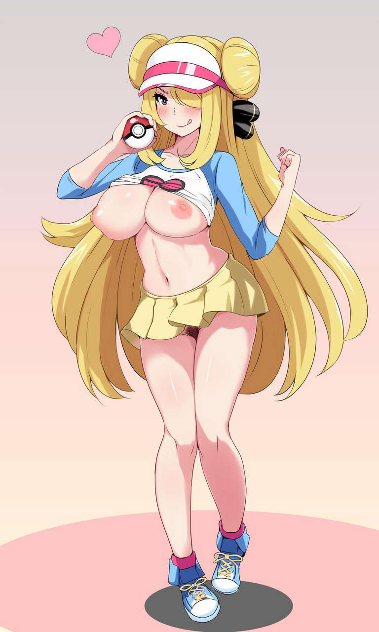 Cynthia Showing Off A Very Slutty Rosa Cosplay Pokemo