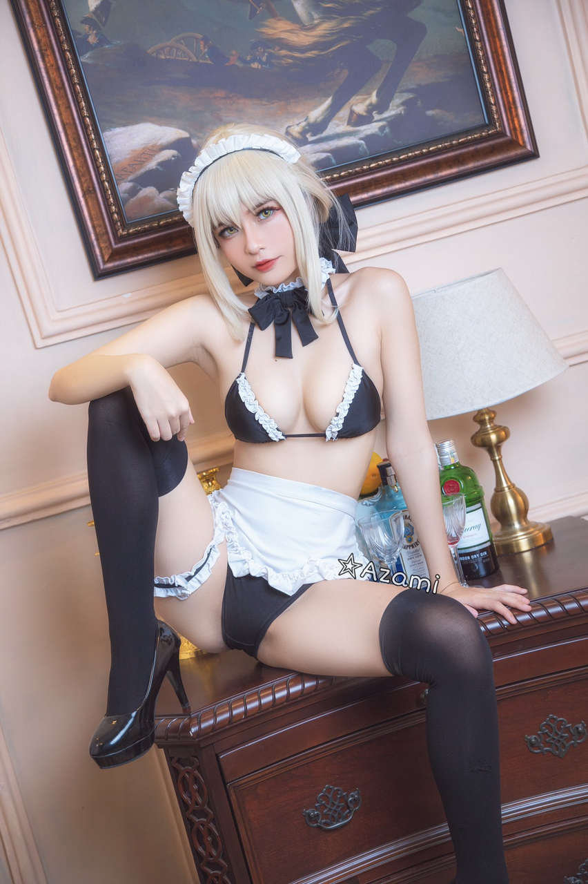 Maid Saber Alter By Azam