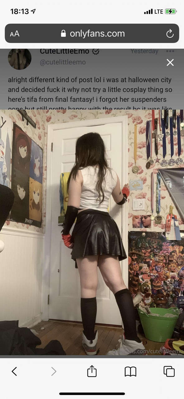 My Attempt At Tifa From Final Fantasy I Found Most Of The Stuff At Halloween City Lmao