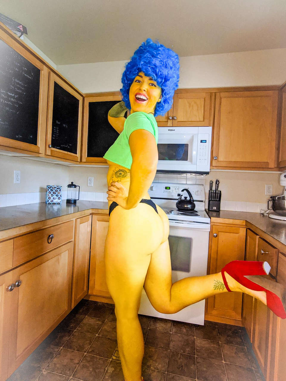 Pinup Inspired Marge Simpson By Blair Cheek