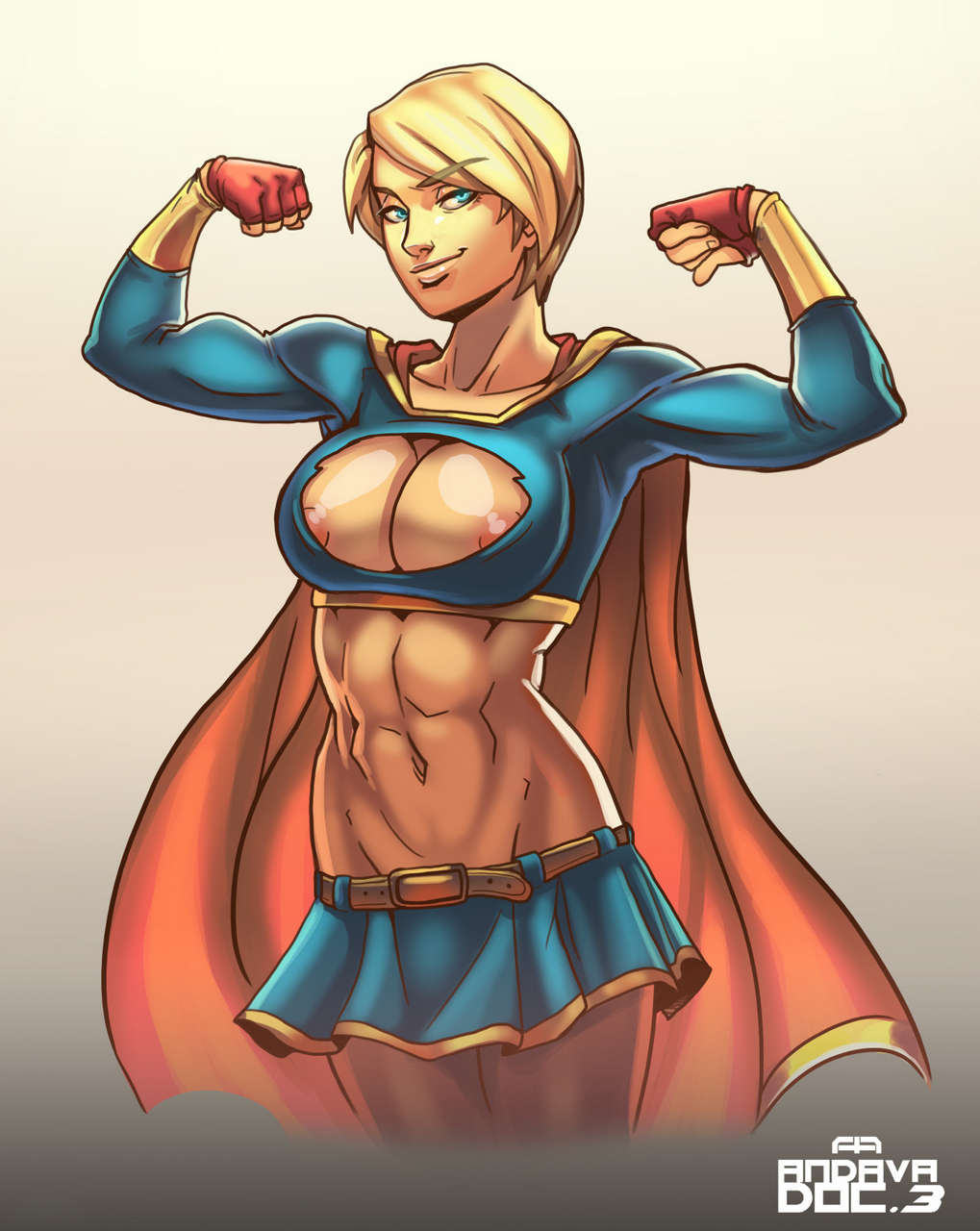 Power Girl Cosplaying As Supergirl Dc Comic