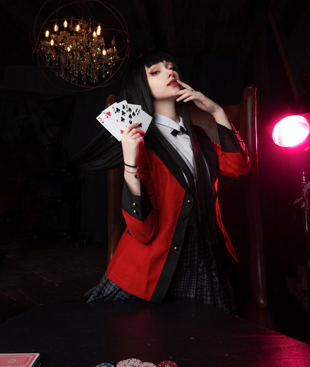 Yumeko Jabami Cosplay From Kakegurui Compulsive Gambler By Stasya
