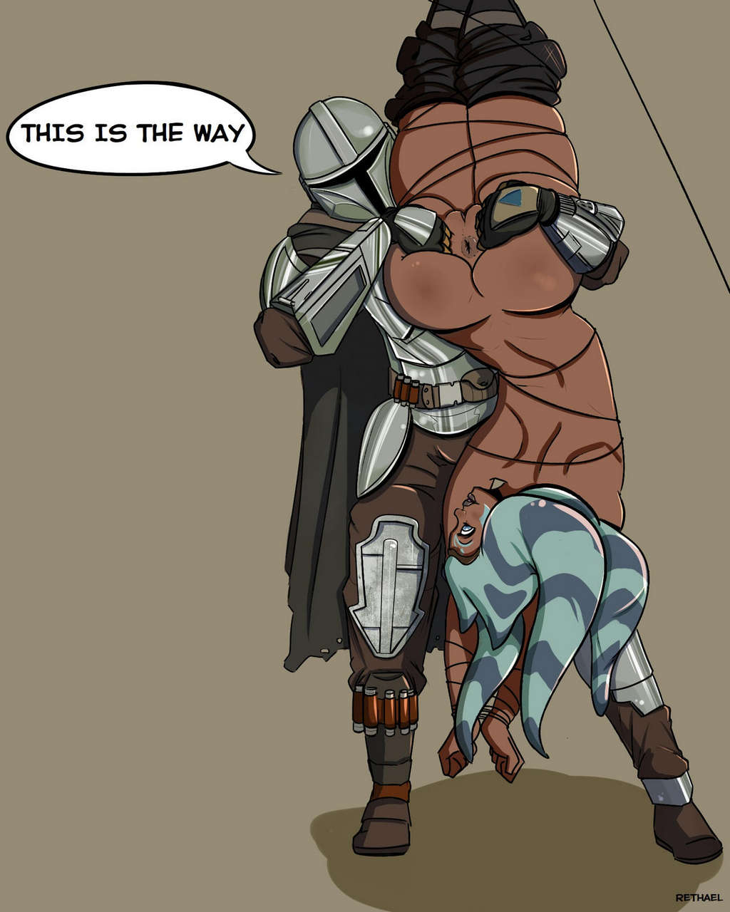 A Mandalorian Taking An Ex Jedis Ass She Never Saw It Coming Rethae