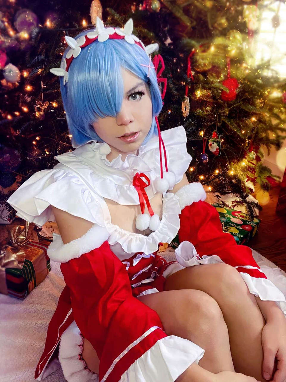 Christmas Rem From Re Zero By Electric Seafoa