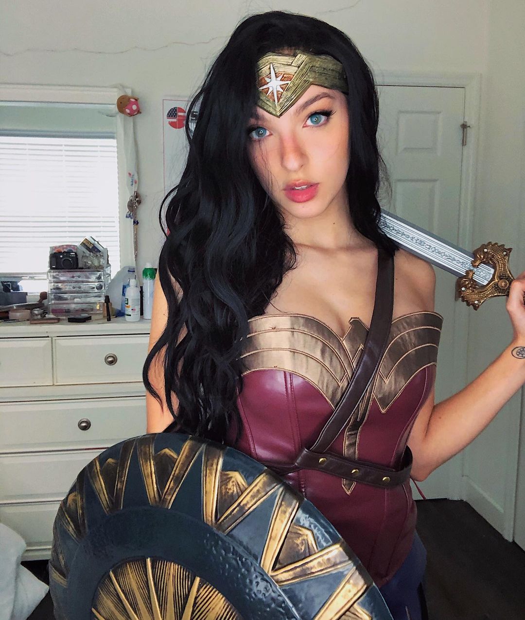 Miss Bri Cosplay As Wonder Woman