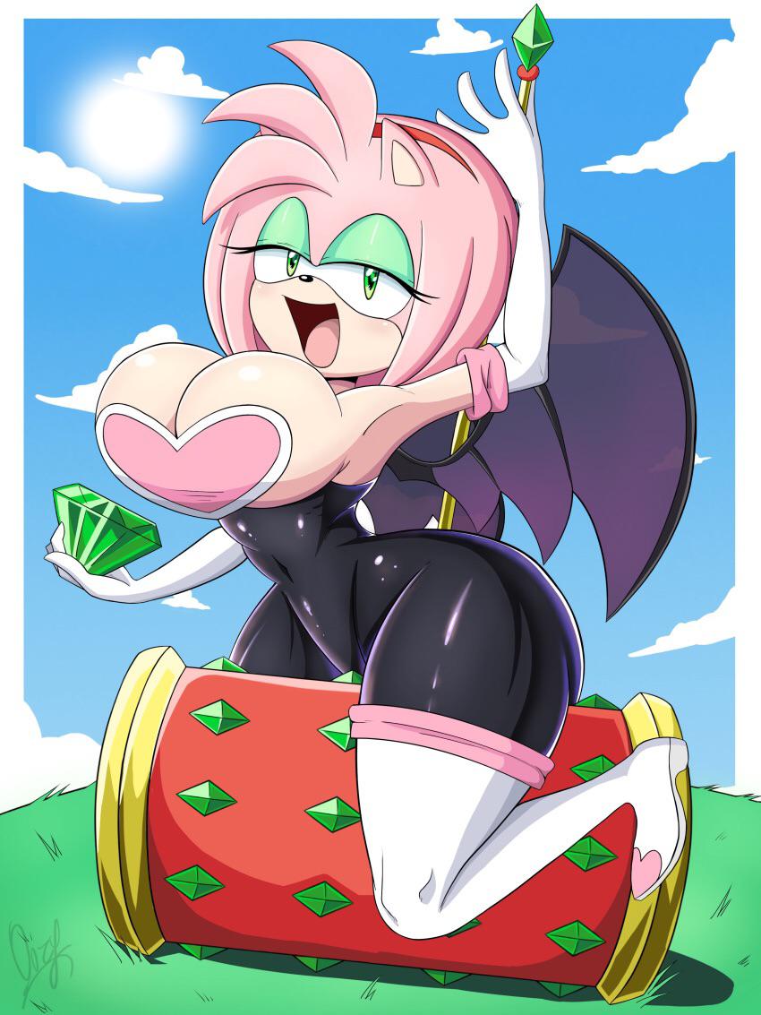 Amy Rose In A Slutty Rouge The Bat Cosplay Lordoozy Sonic The Hedgeho