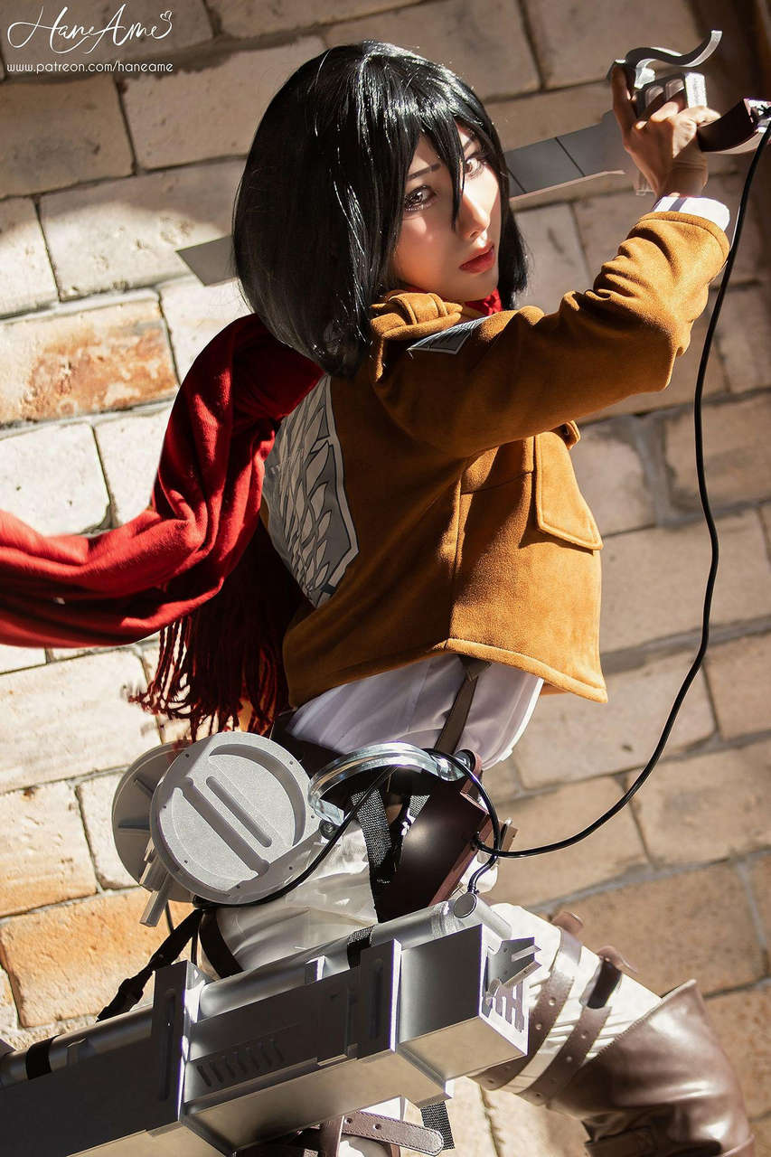 Attack On Titan Mikasa Cosplay By Haneame