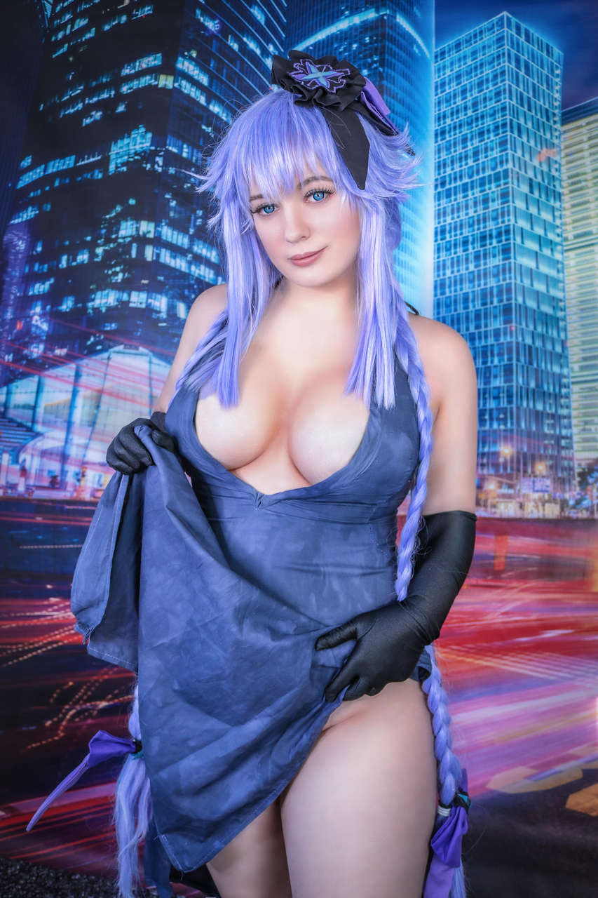 Can There Be Too Much Cleavage Purple Heart By Lysand
