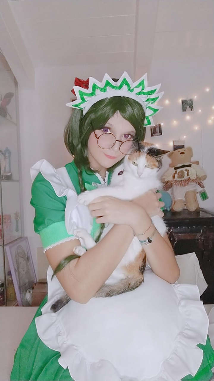 Lallupyon As Retasu Midorikawa Maid Vrs With Cat 