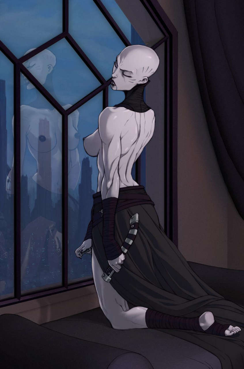 Asajj Ventress Pleasuring Herself With Her Lightsaber Gsear