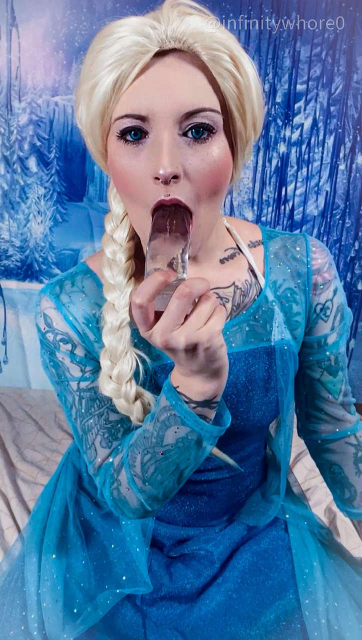 Elsa Wants Your Cock Deep In Her Throat Cosplay By Infinitywh0re Sel