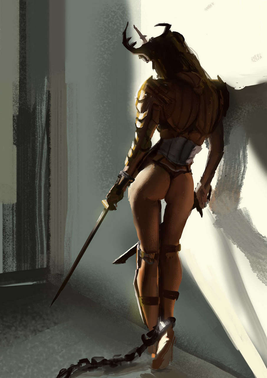 Female Gladiator By Ramon Nune