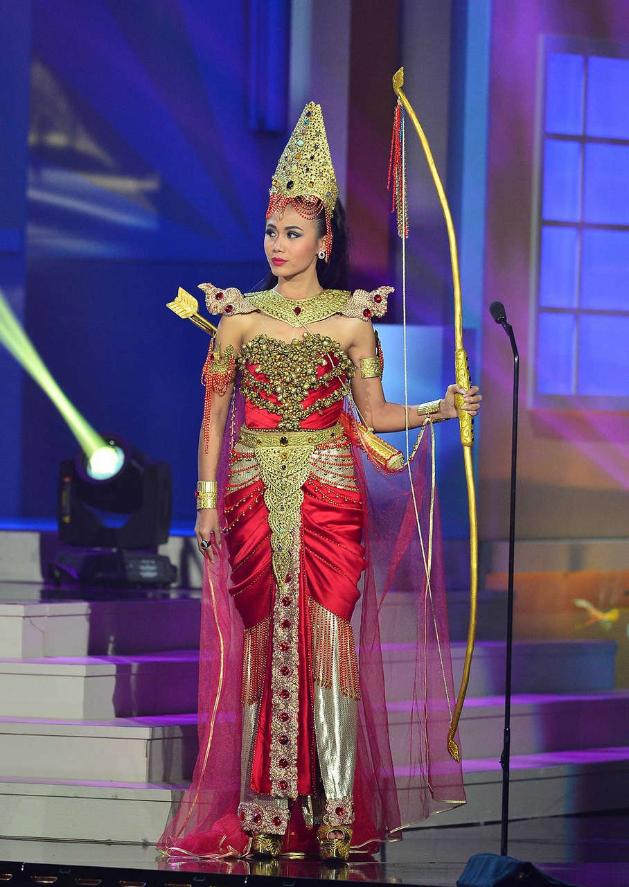 Miss Myanmars National Costume At The Miss Universe 2015 Badass Warrior X Post R Beautyqueen