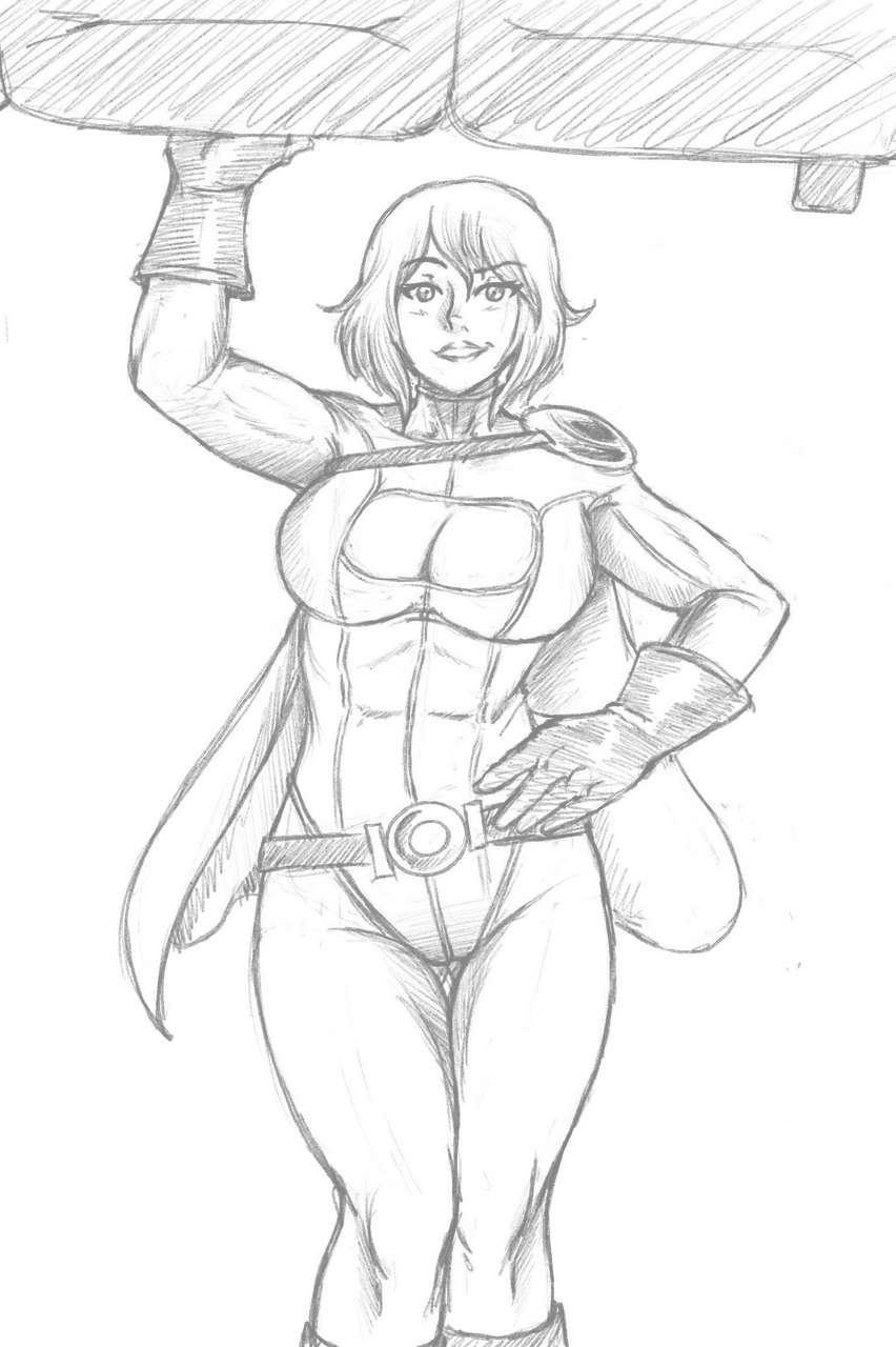 Power Girl Sketc