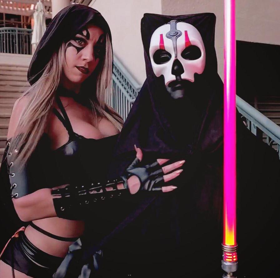Sith Cosplay With Cindrella On The Lef