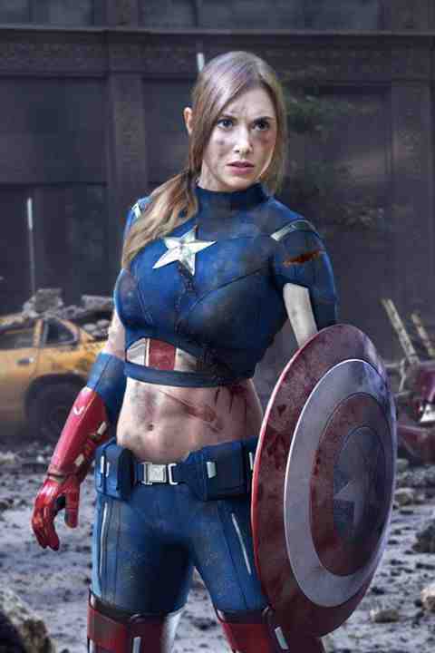 Alison Brie Lady Captain Americ