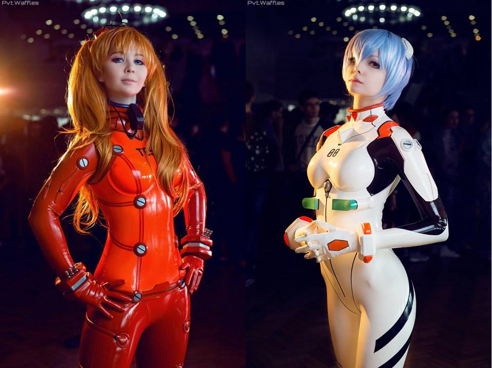 Asuka And Rei Cosplay By Tis And Frose