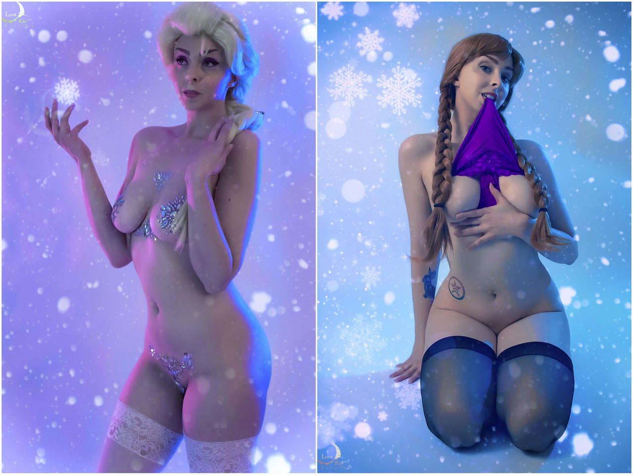 Elsa And Anna Frozen By Lunaraecosplay 0