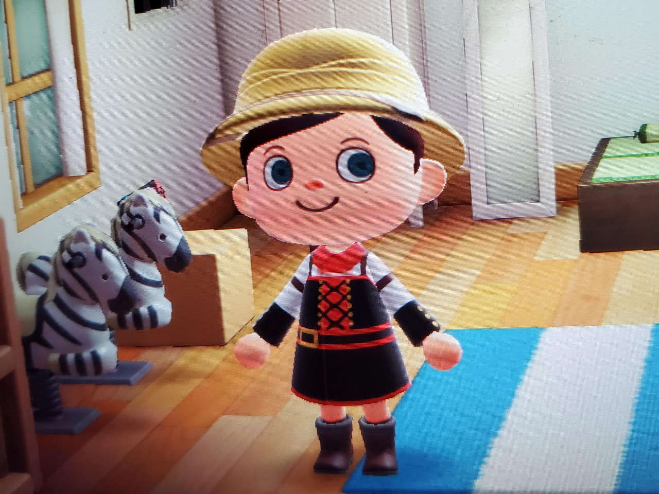 I Made A Ruby Cosplay In Animal Crossing The Back Of It Has Her Cap
