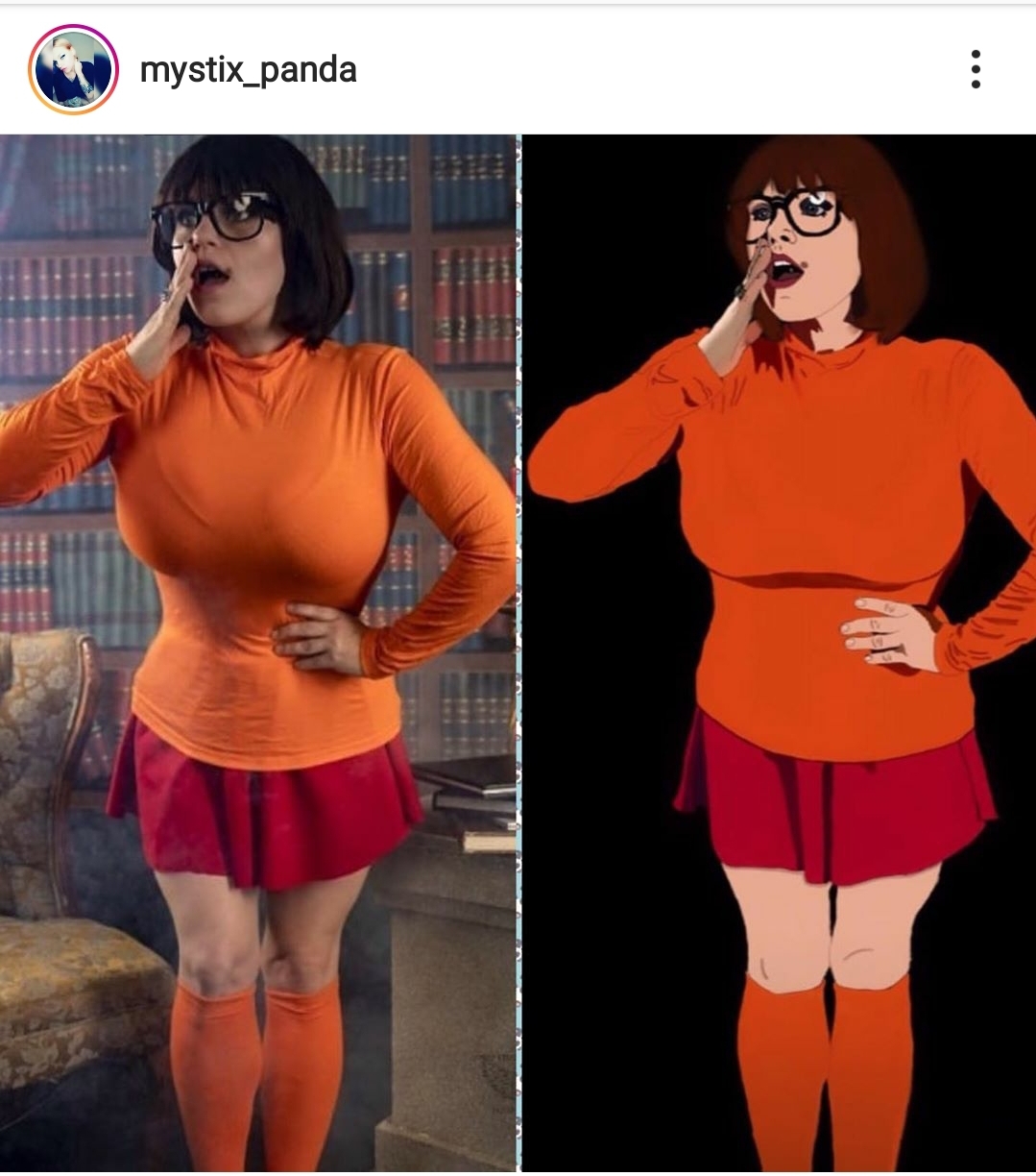 Jinkies A Little Velma Cosplay Before Hallowee