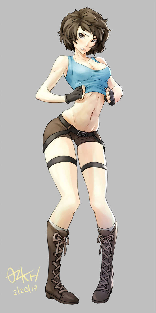Kawakami Cosplaying Lara Croft Persona 
