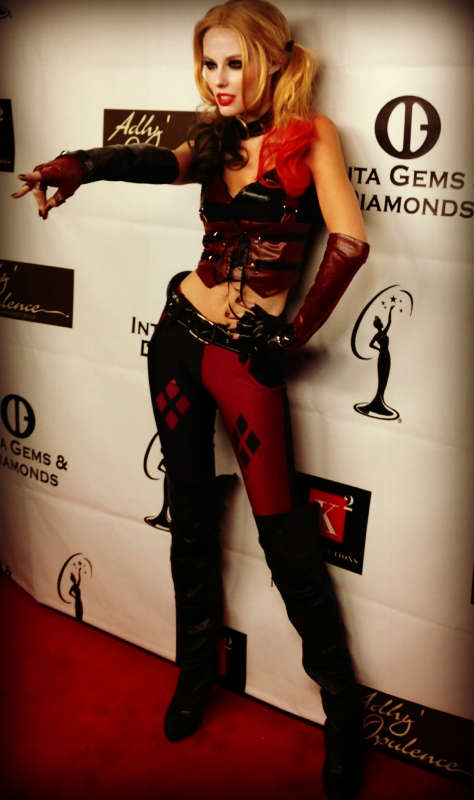 Miss America 2011 As Harley At A Halloween Even