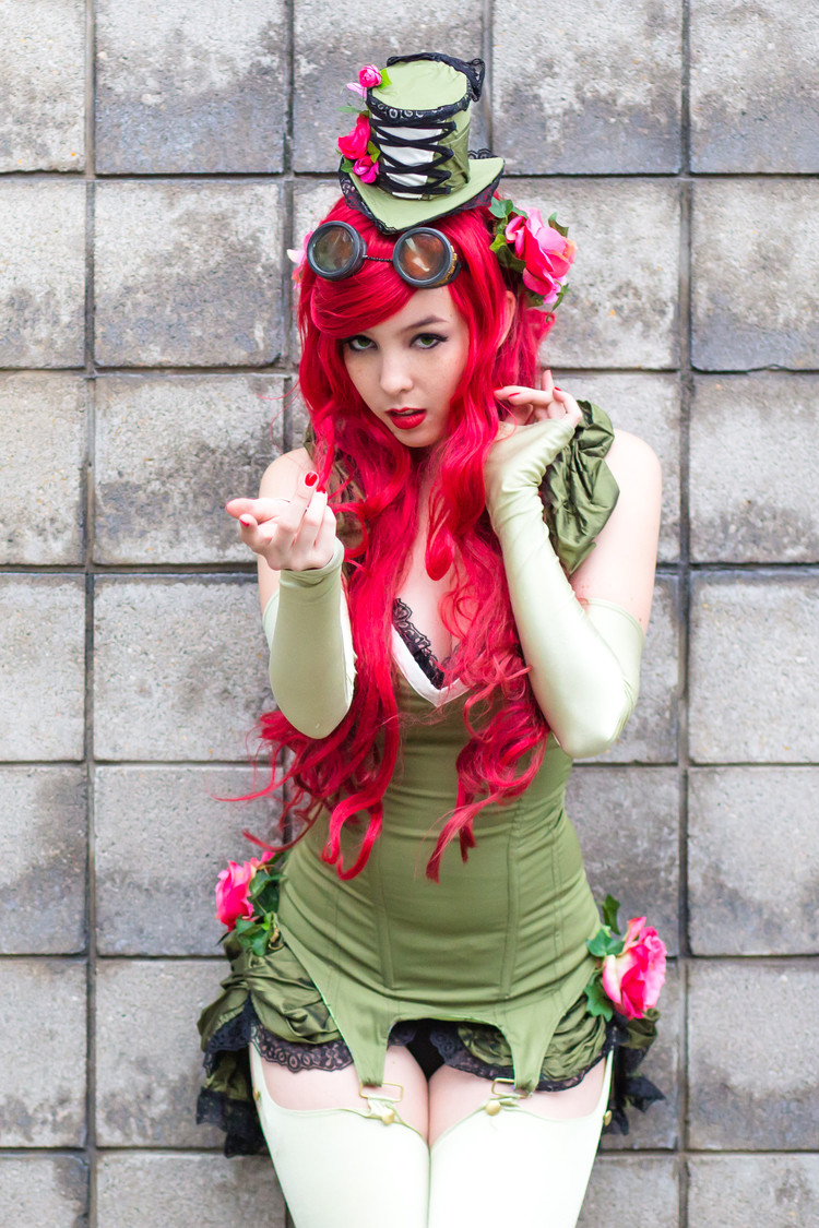Monika Lee As Poison Ivy Steampunk Dc Comic